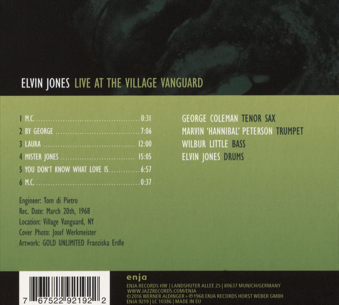 Live at the Village Vanguard cover art