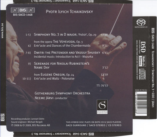 Tchaikovsky: Symphony No. 3 "Polish"; Music for the Theatre cover art