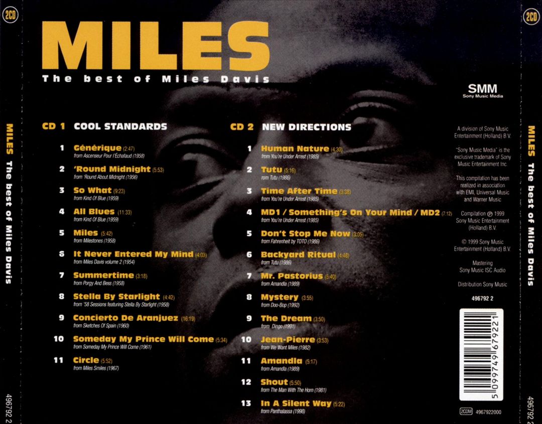 Best of Miles Davis [Sony Classics] cover art