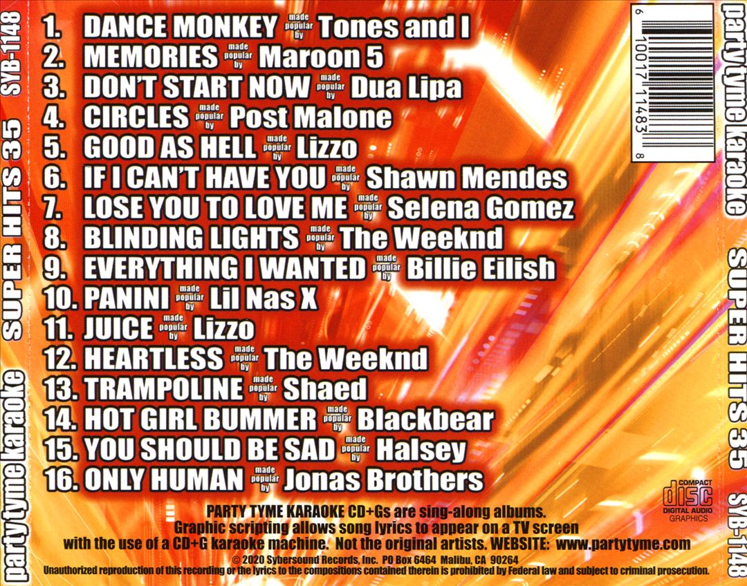 Party Tyme Karaoke: Super Hits, Vol. 35 cover art