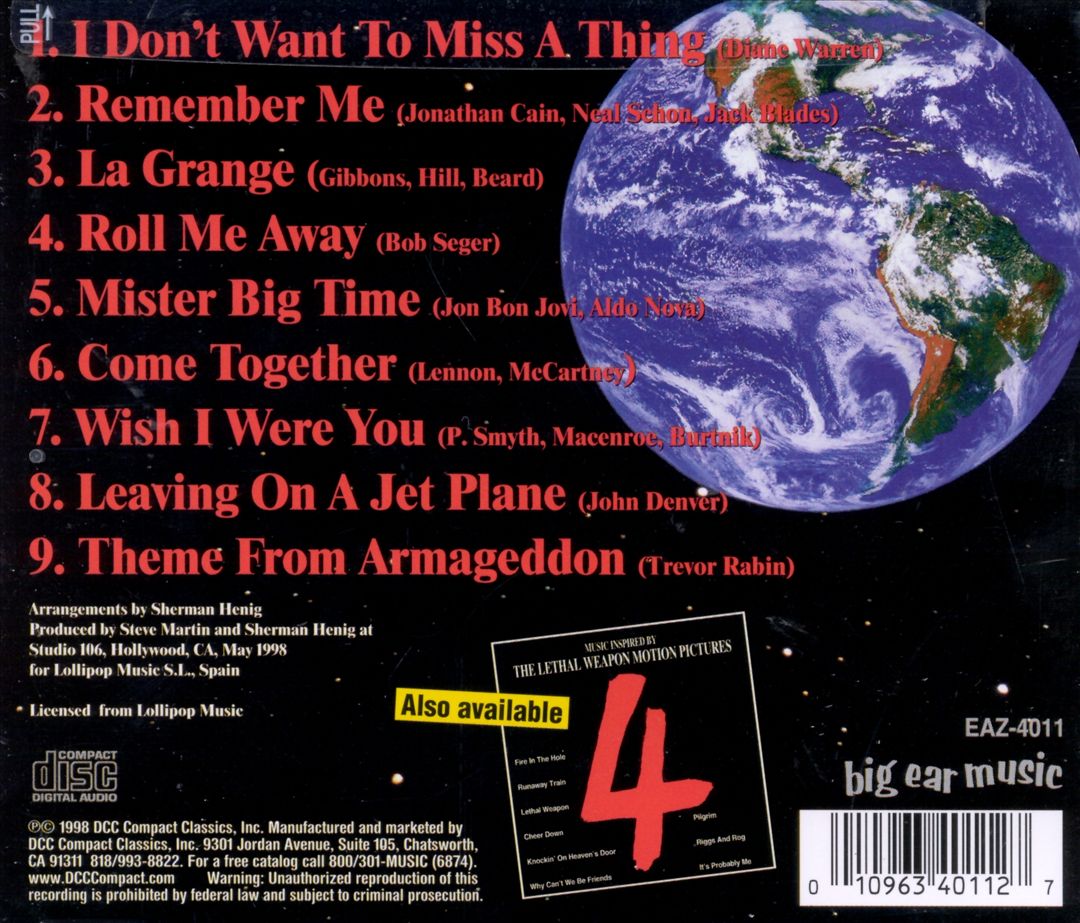 Armageddon: Music Inspired By cover art