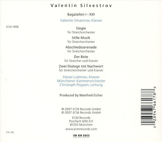 Valentin Silvestrov: Bagatellen und Serenaden cover art