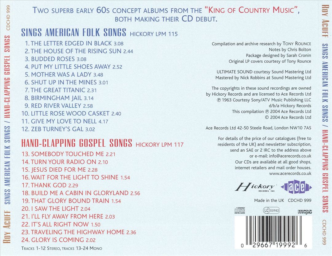 Sings American Folk Songs/Hand-Clapping Gospel Songs cover art