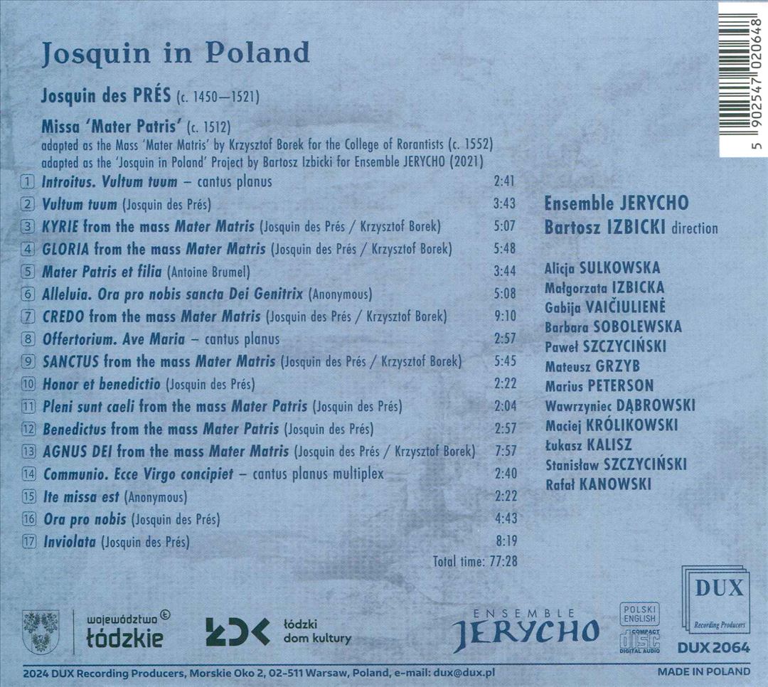 Josquin in Poland cover art