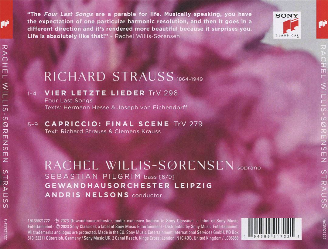 Strauss: Four Last Songs cover art