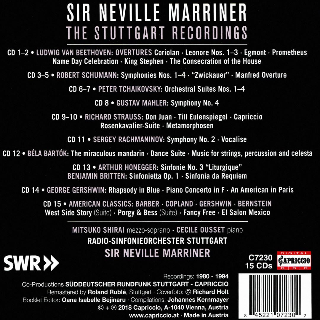 Sir Neville Marriner: The Stuttgart Recordings cover art