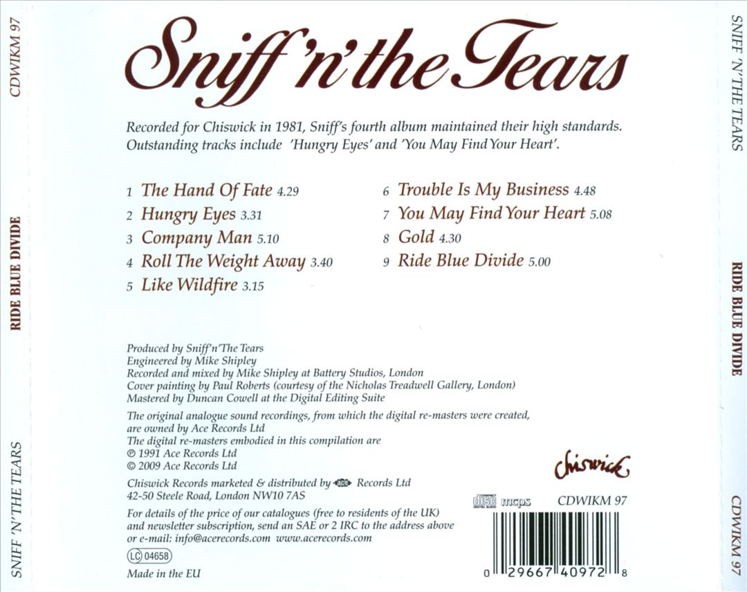 Ride Blue Divide cover art
