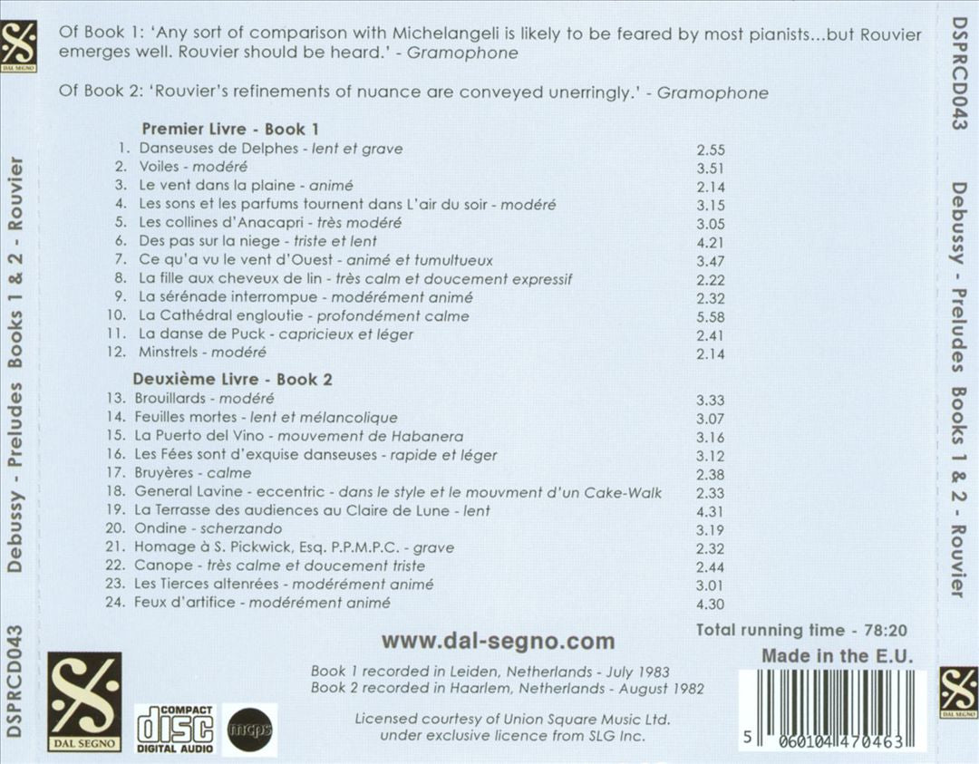 Debussy: Preludes Books 1 & 2 cover art