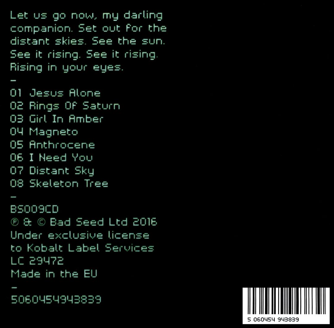 Skeleton Tree cover art