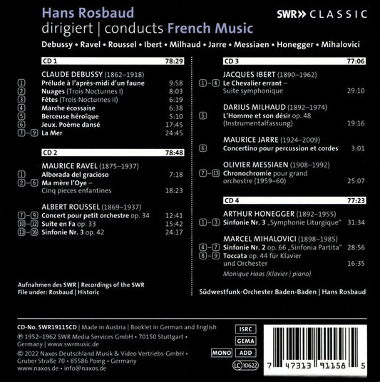 Rosbaud Conducts French Music cover art