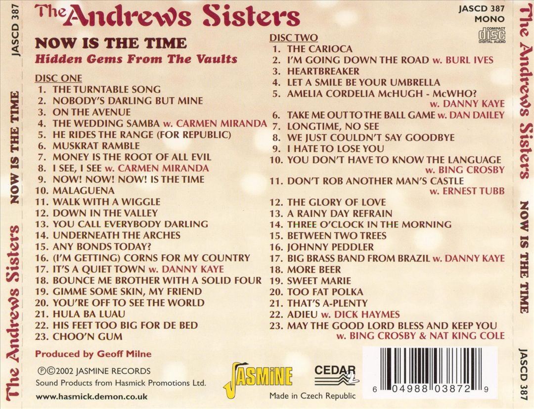 Now Is the Time cover art