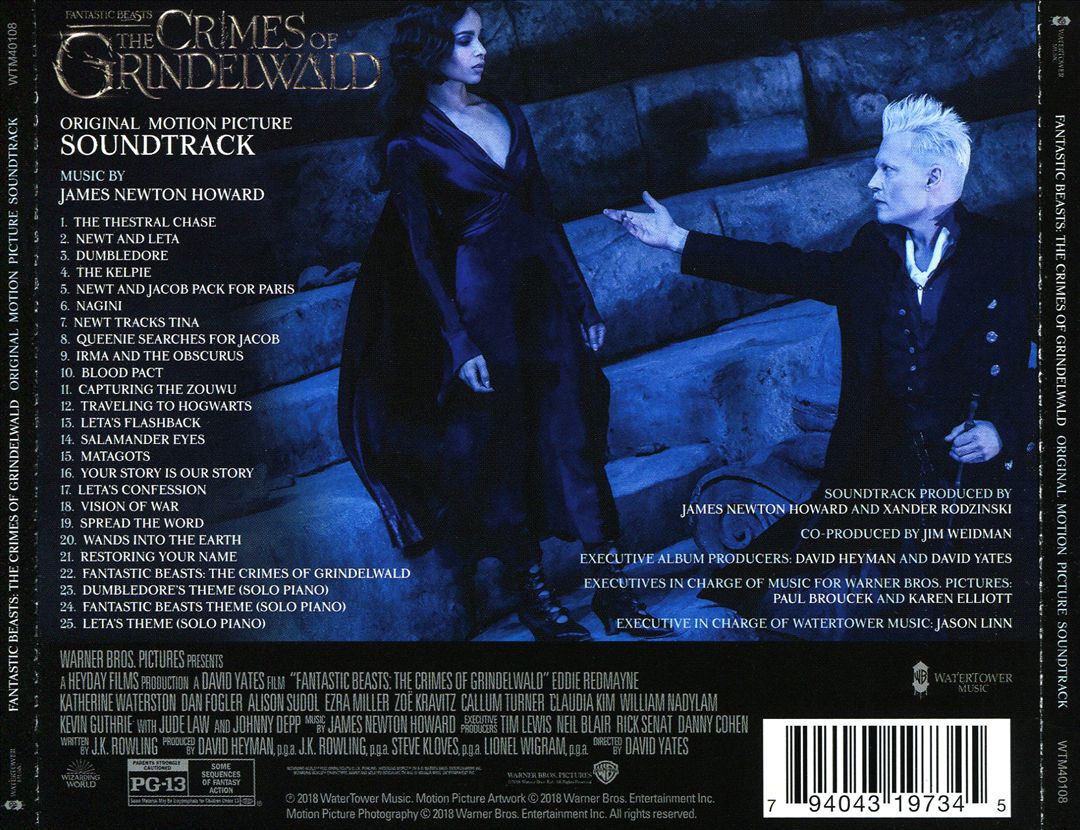 Fantastic Beasts: The Crimes of Grindelwald [Original Motion Picture Soundtrack] cover art