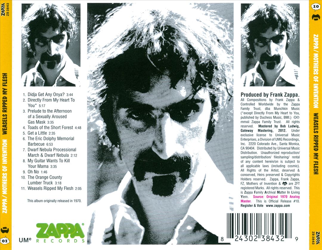 Weasels Ripped My Flesh cover art