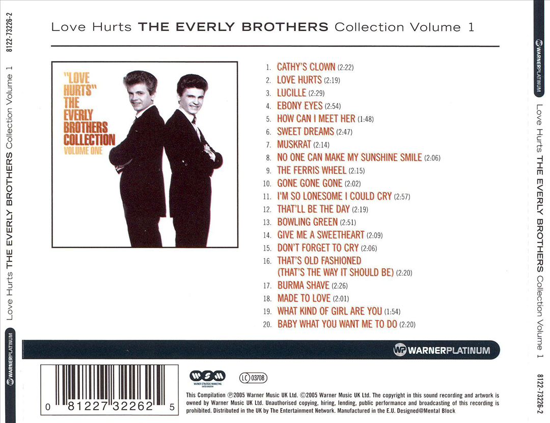 Love Hurts: The Platinum Collection cover art
