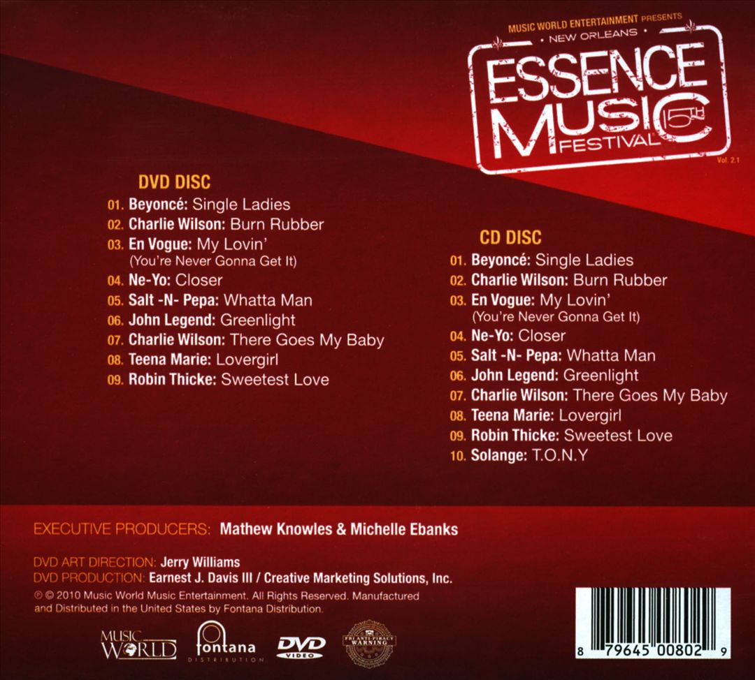 Essence Music Festival, Vol. 2.1 cover art