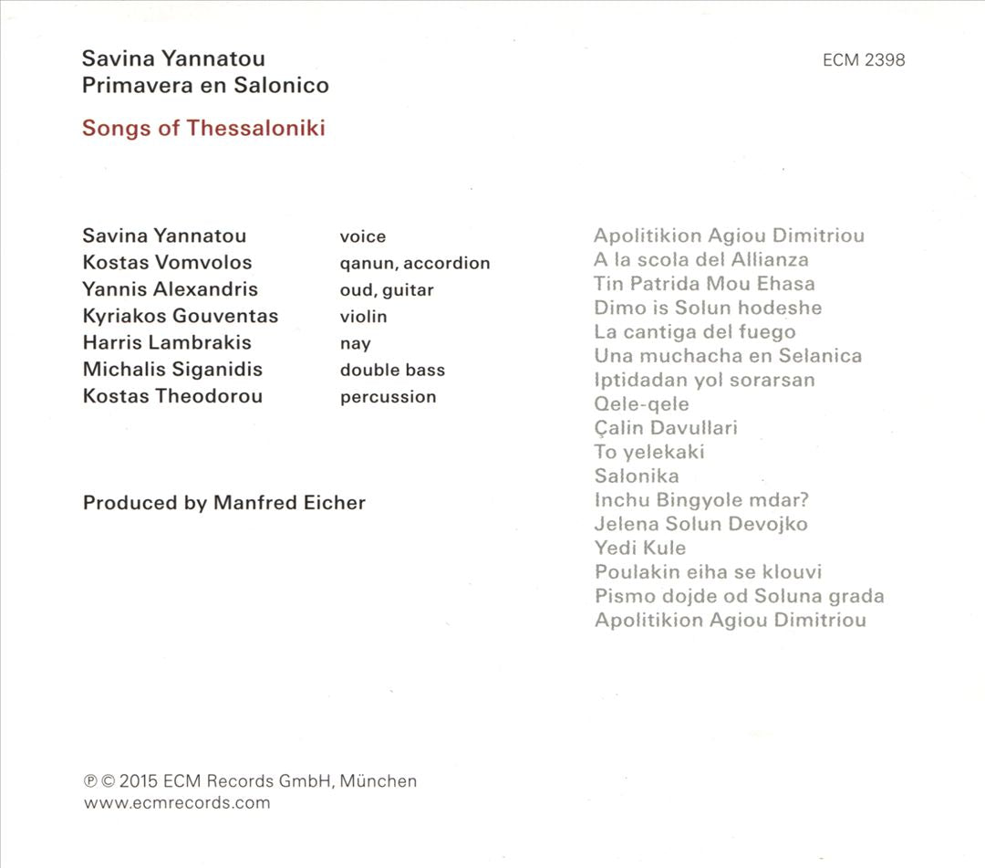 Songs of Thessaloniki cover art