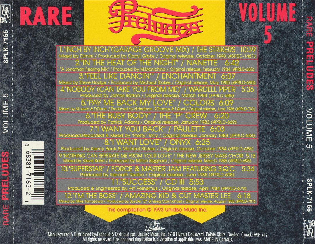 Rare Preludes, Vol. 5 cover art