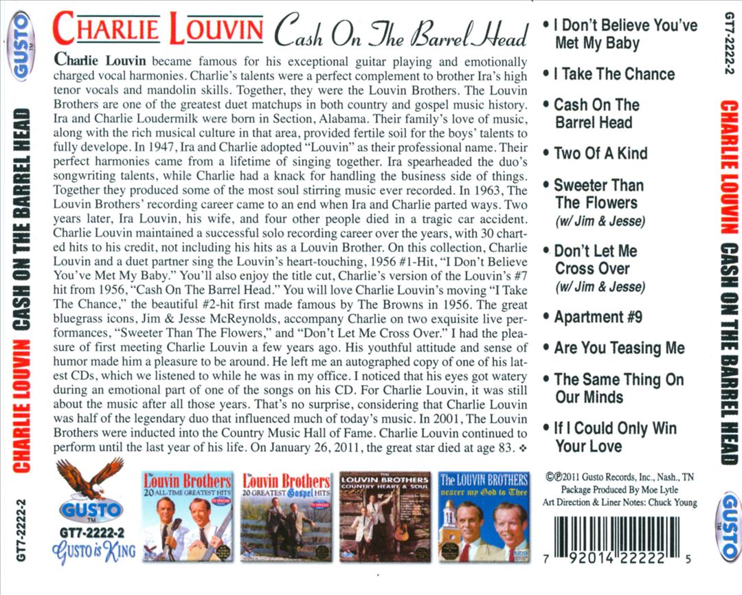 Cash on the Barrel Head cover art