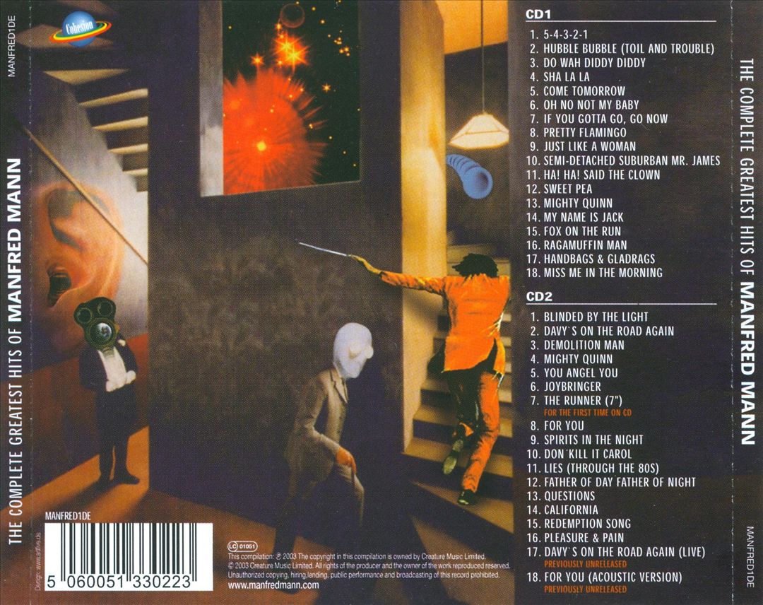 Complete Greatest Hits of Manfred Mann cover art