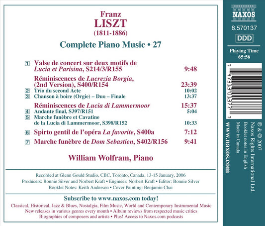 Liszt: Donizetti Operatic Reminiscences and Transcriptions cover art