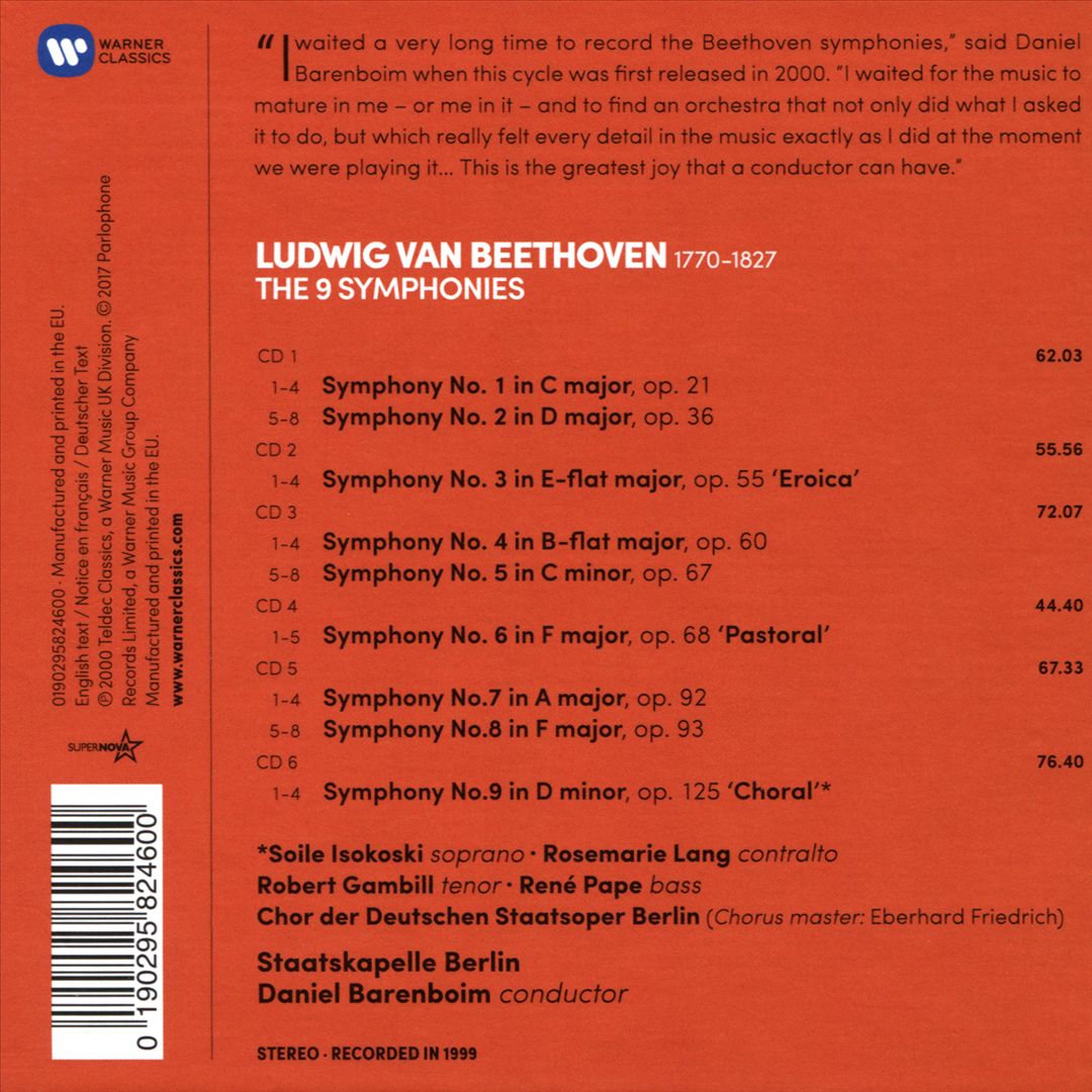 Beethoven: The 9 Symphonies cover art