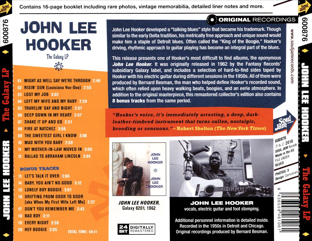 John Lee Hooker [Galaxy] cover art