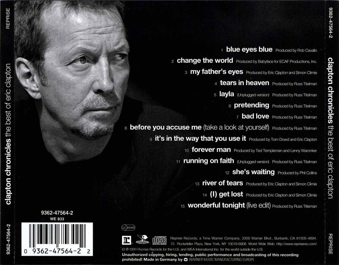 Clapton Chronicles: The Best of Eric Clapton [WEA Unternational] cover art