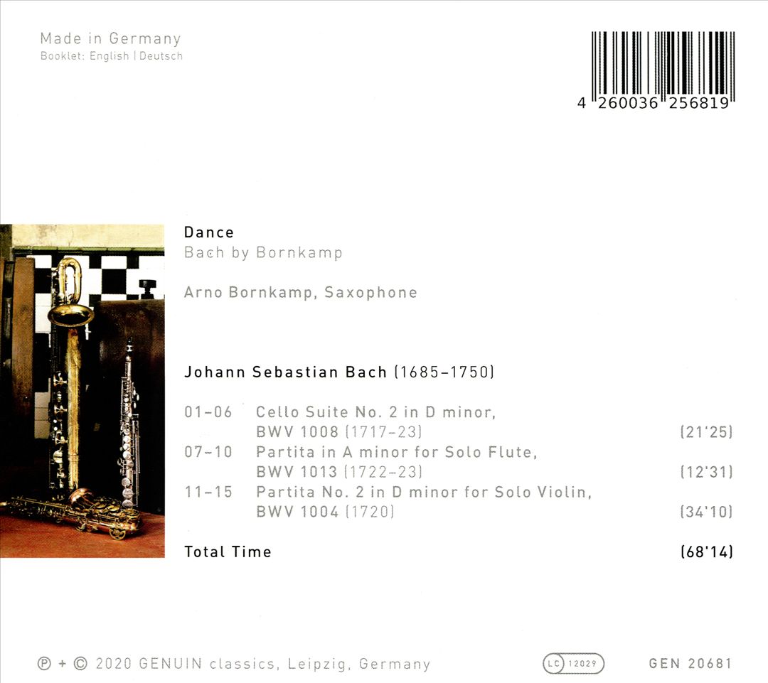 Dance: Bach by Bornkamp cover art