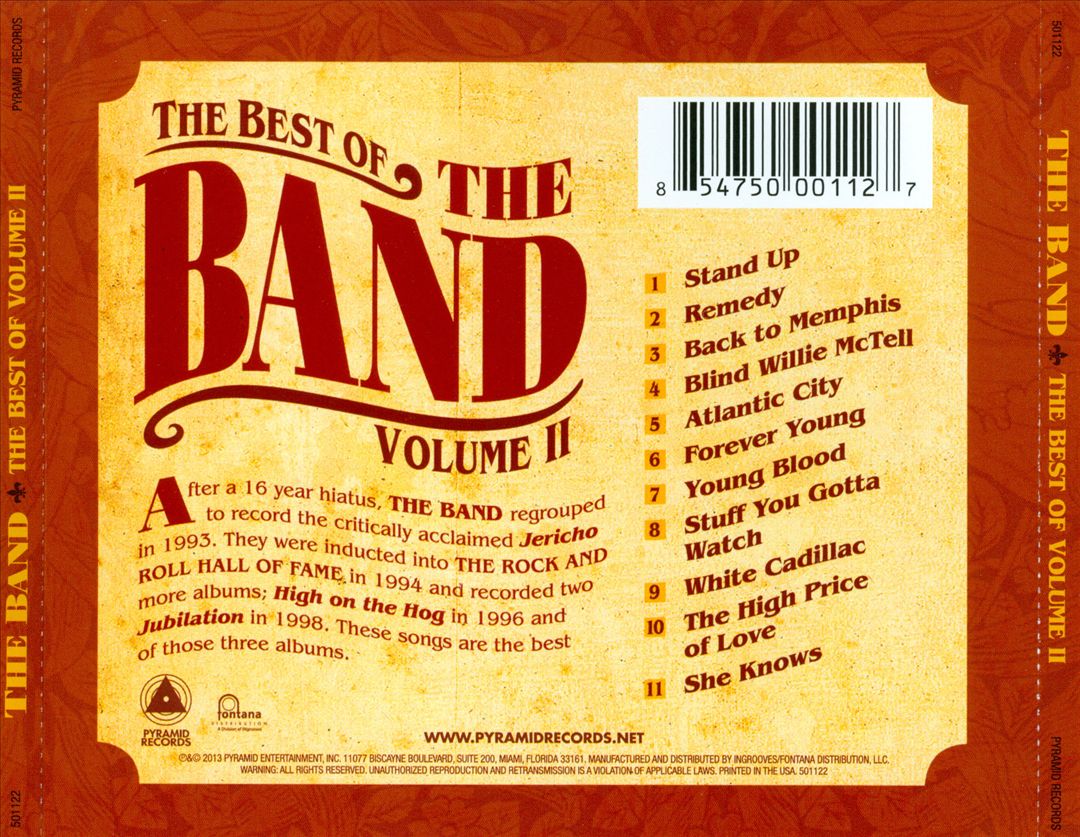 Best of the Band, Vol. 2 cover art