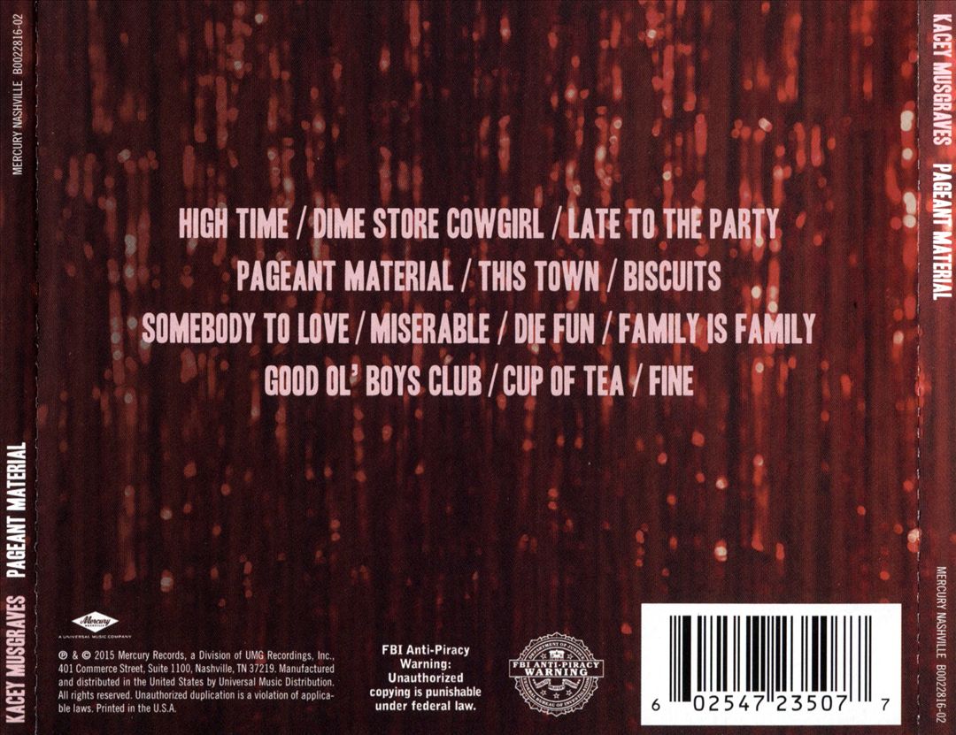 Pageant Material cover art