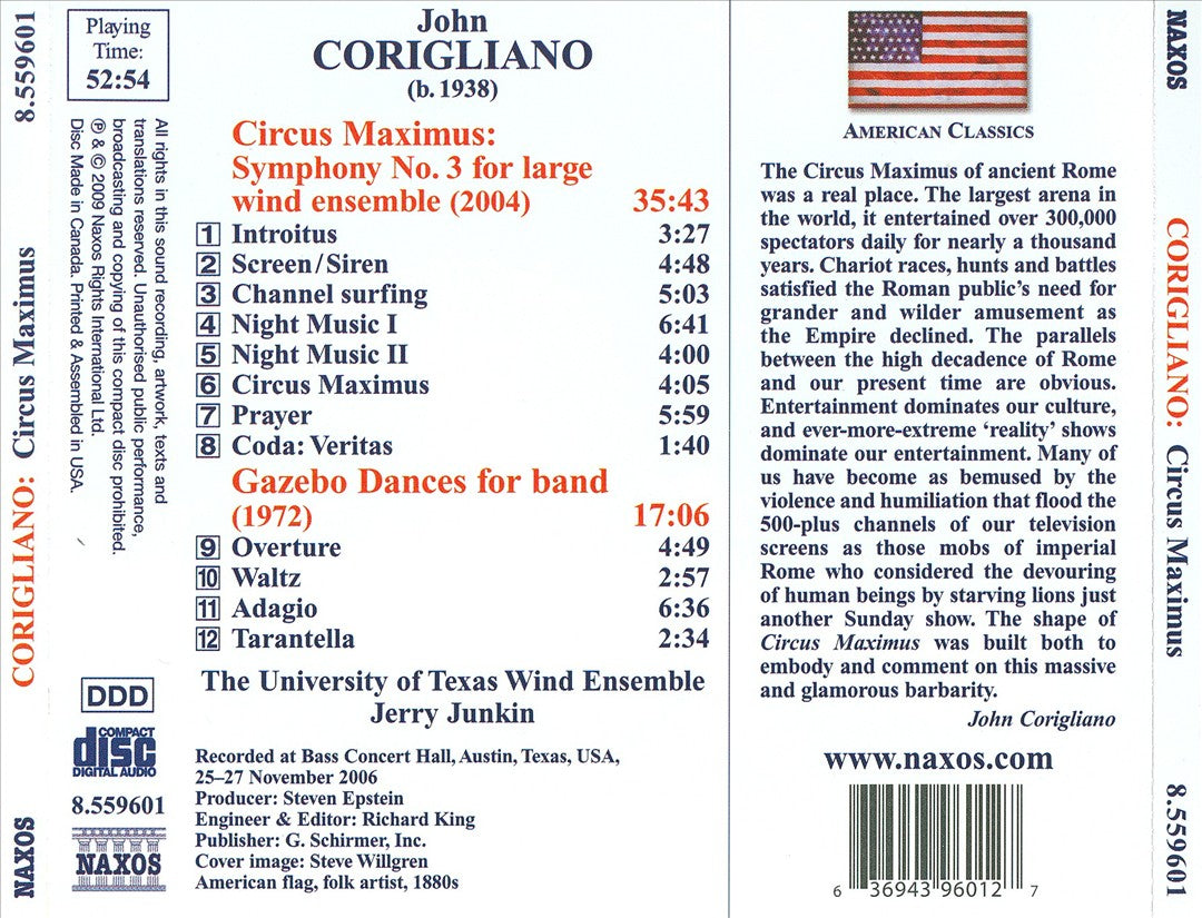 John Corigliano: Circus Maximus; Gazebo Dances cover art