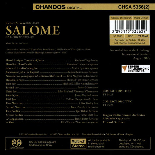 Strauss: Salome cover art