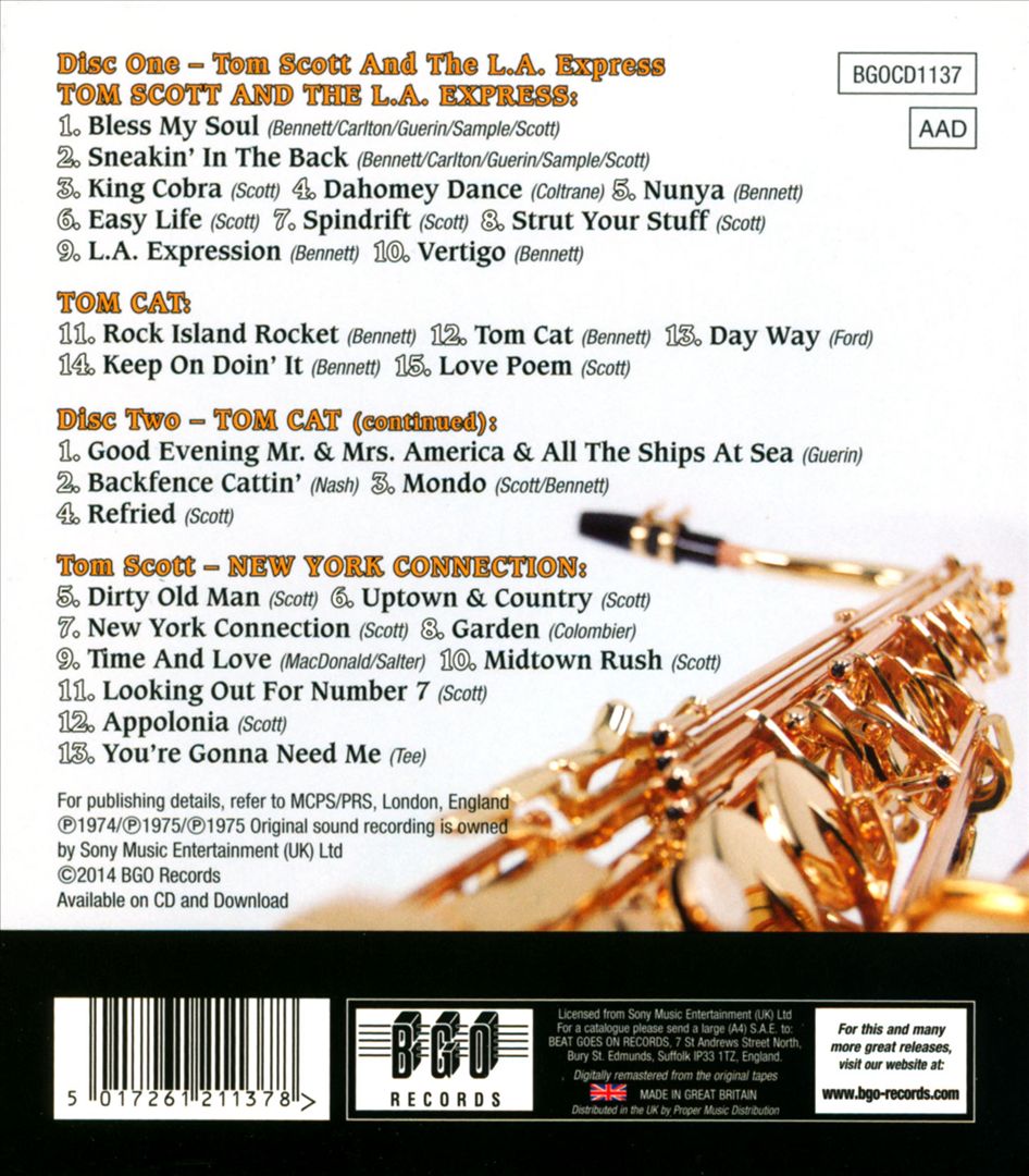 Tom Scott & the L.A. Express/Tom Cat/New York Connection cover art