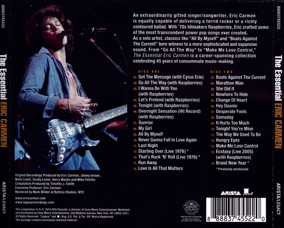 Essential Eric Carmen cover art