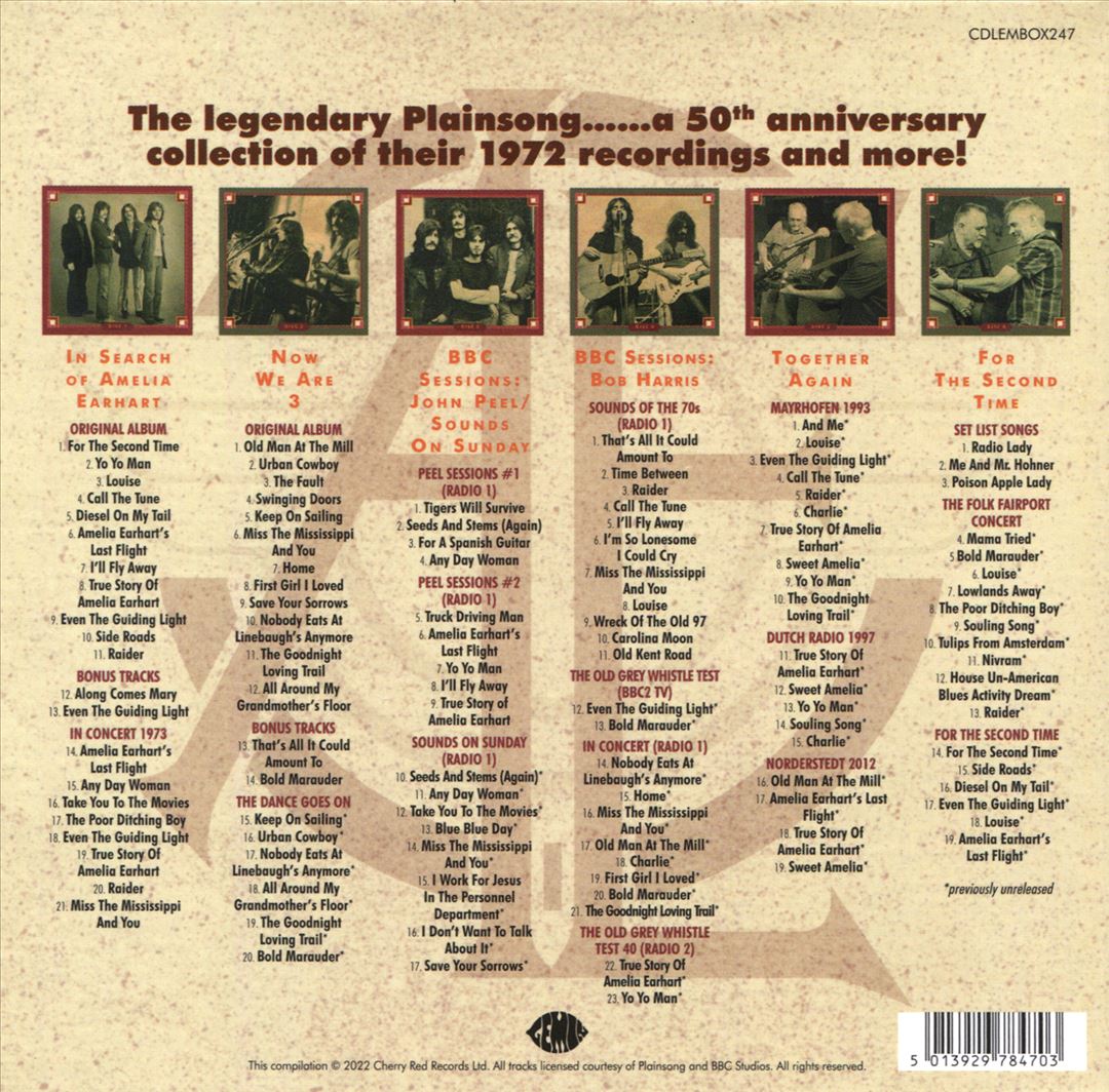 Following Amelia: The 1972 Recordings & More cover art