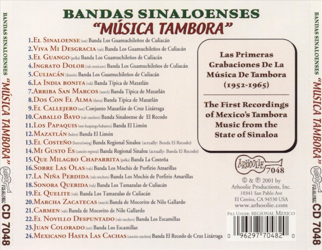 Bandas Sinaloenses: Musica Tambora cover art