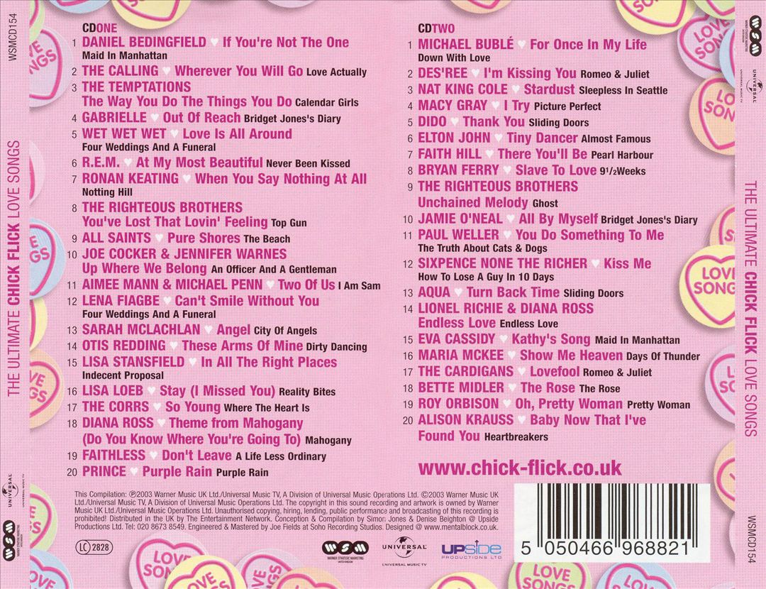 Ultimate Chick Flick Love Songs cover art