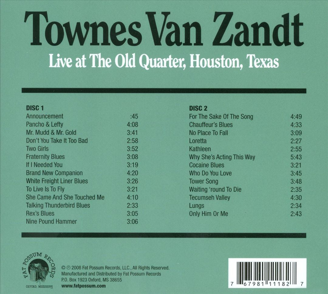 Live at the Old Quarter cover art