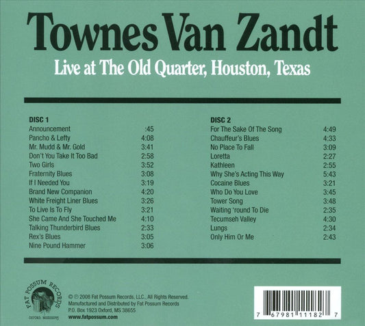 Live at the Old Quarter cover art