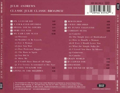 Classic Julie: Classic Broadway cover art