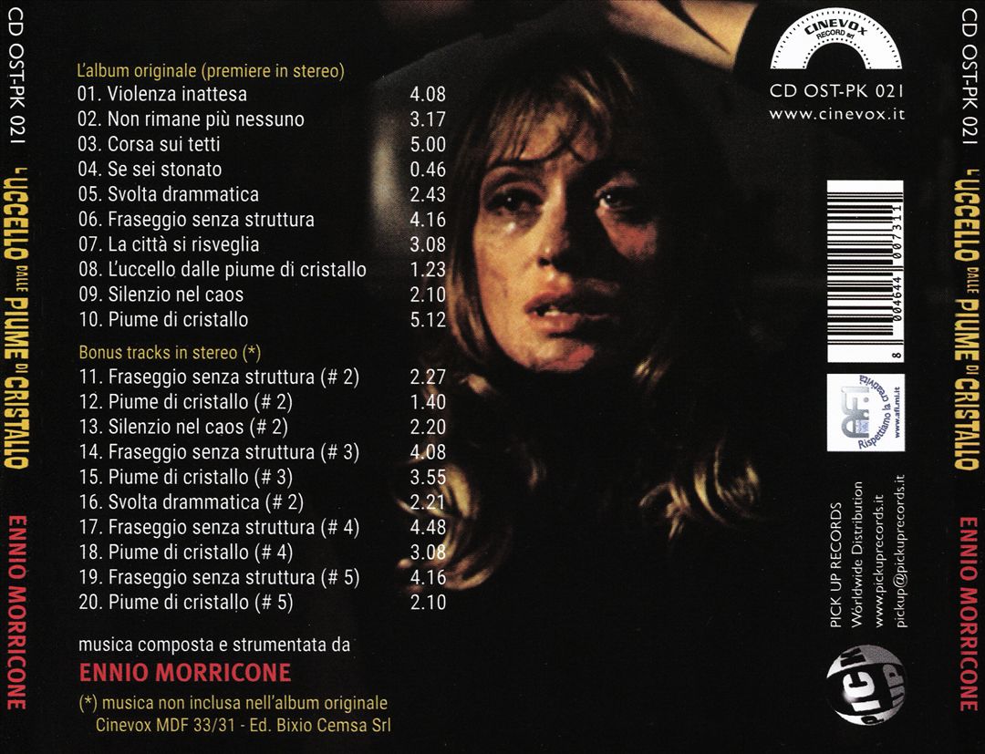 Uccello dalle Piume di Cristallo [Original Soundtrack] cover art
