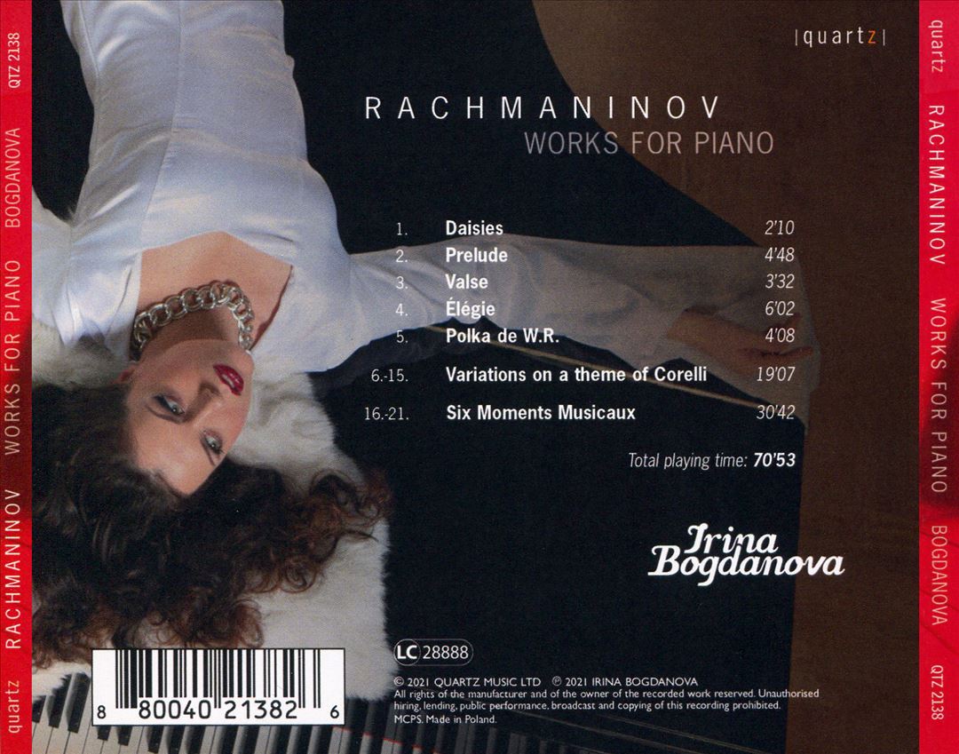 Rachmaninov: Works for Piano cover art