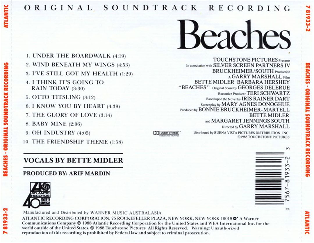 Beaches [Original Soundtrack] cover art