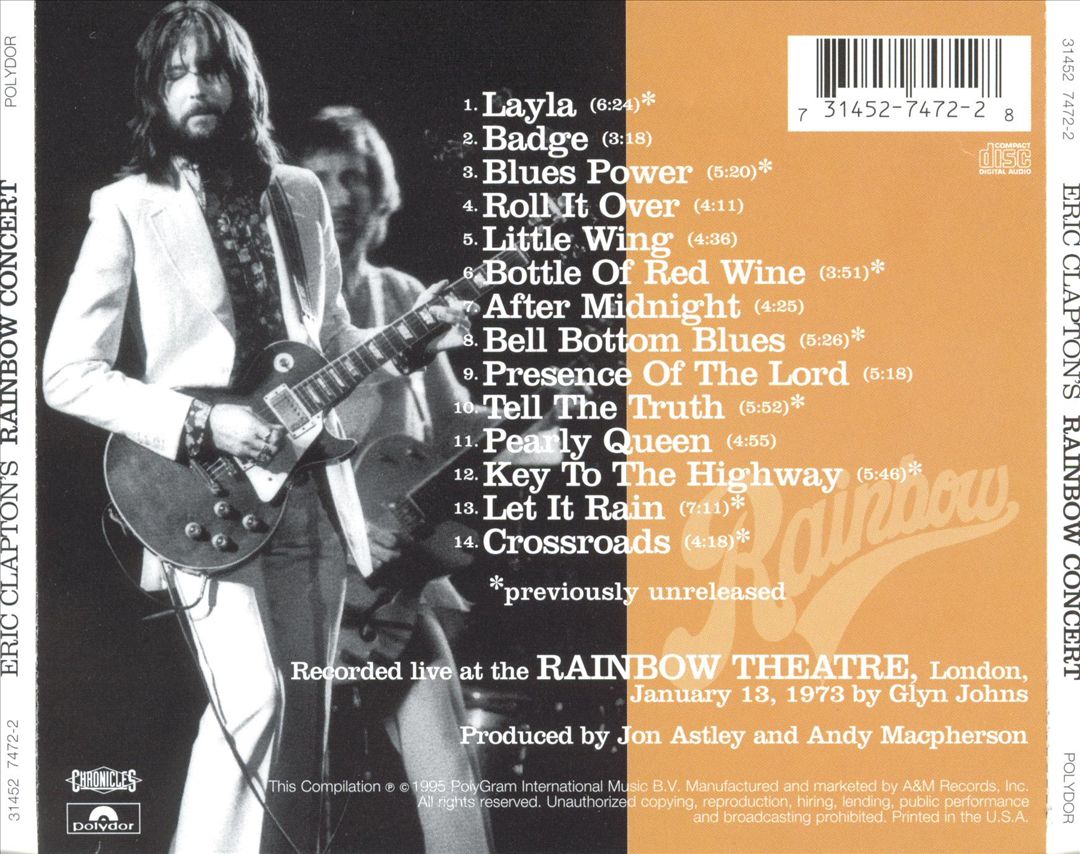 Eric Clapton's Rainbow Concert [Expanded] cover art