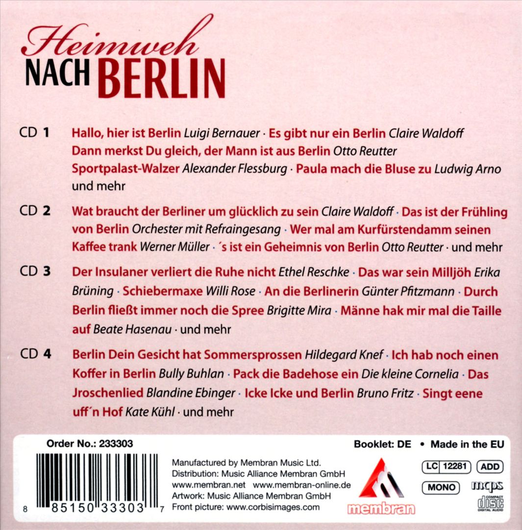 Heimweh Nach Berlin cover art