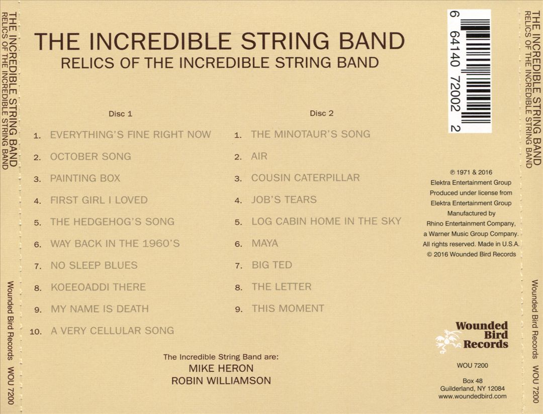 Relics of the Incredible String Band cover art