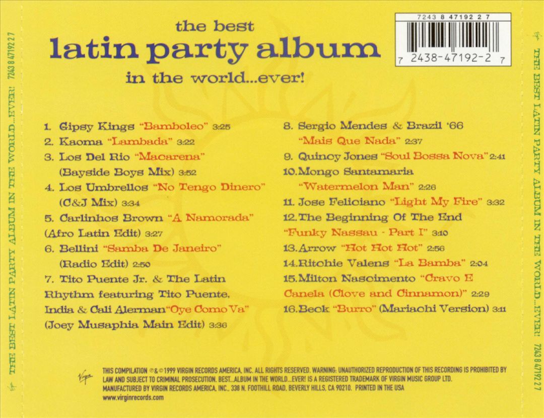 Best Latin Party Album in the World...Ever cover art