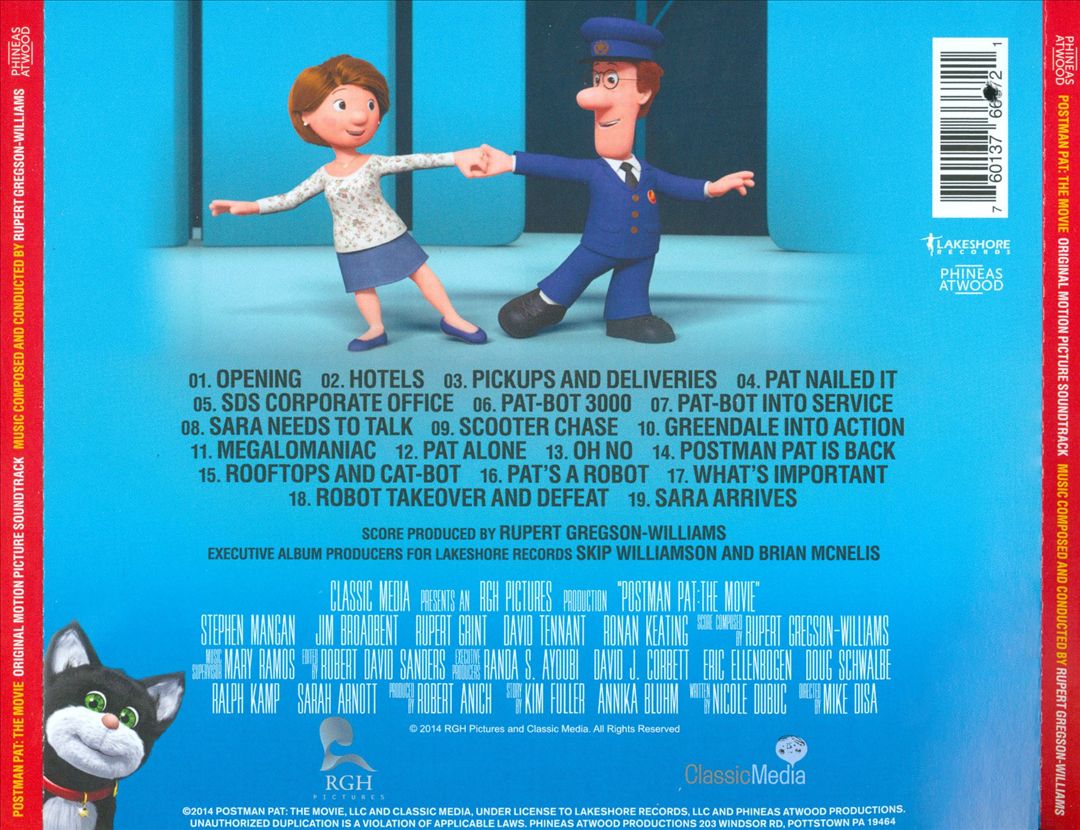 Postman Pat: The Movie [Original Motion Picture Soundtrack] cover art