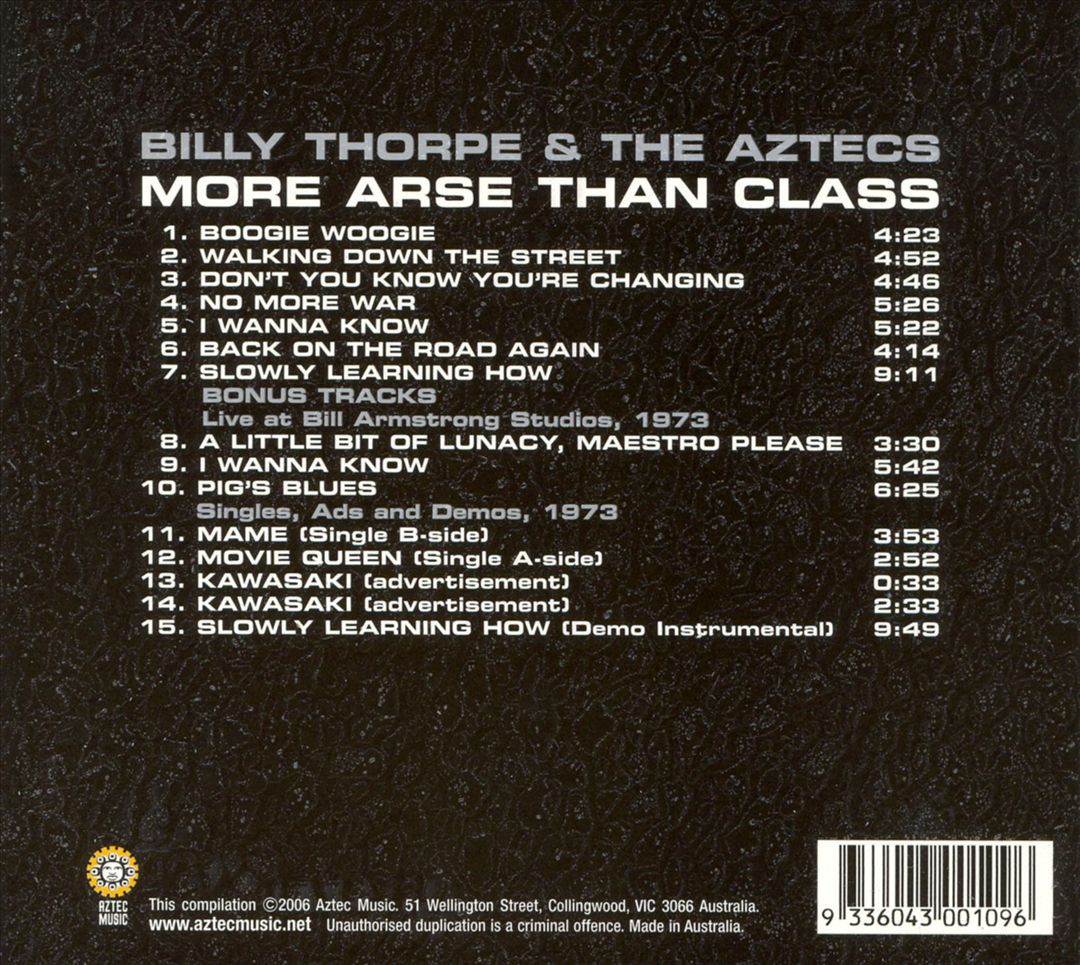 More Arse Than Class [Bonus Tracks] cover art