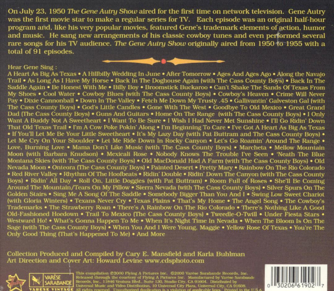 Gene Autry Show: The Complete 1950s Television Recordings cover art